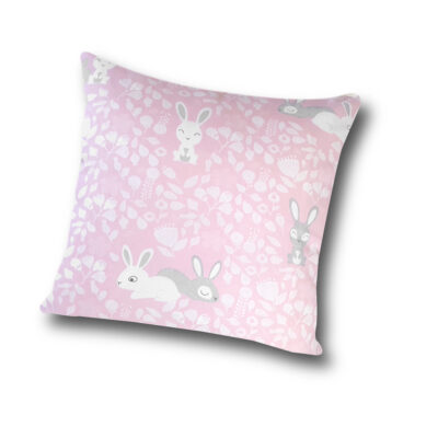 poszewka 40x40 bawełniana różowa króliczki nowe zwolinska design zgierz