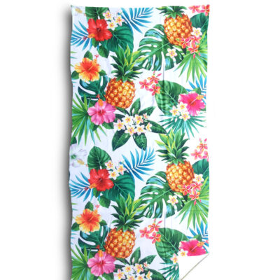 ręcznik plażowy 70x140 100x180 ananas kolorowy hurtownia zwolinska design