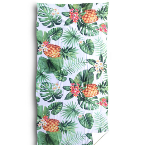 ręcznik plażowy 70x140 100x180 ananas palmy kolorowy hurtownia zwolinska design