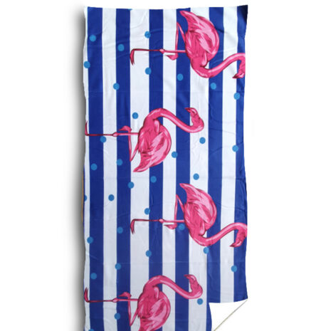 ręcznik plażowy 70x140 100x180 flamingi pasy hurtownia zwolinska design