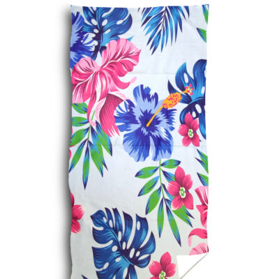 ręcznik plażowy 70x140 100x180 kwiaty palmy kolorowy hurtownia zwolinska design
