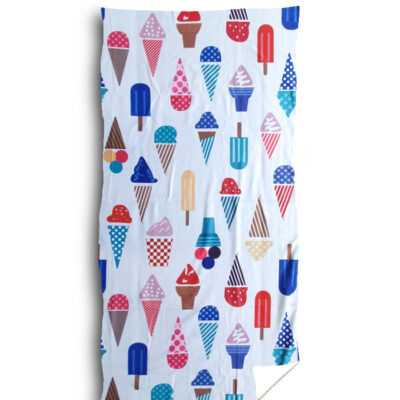 ręcznik plażowy 70x140 100x180 lody ice cream kolorowy hurtownia zwolinska design