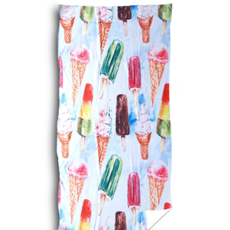 ręcznik plażowy 70x140 100x180 lody ice kolorowy hurtownia zwolinska design