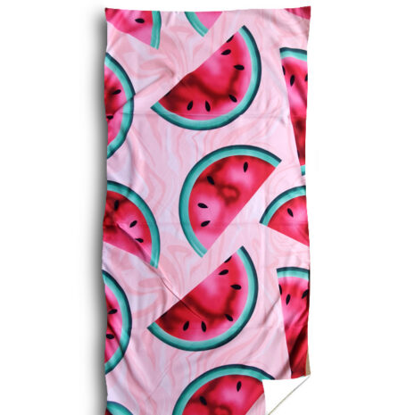 ręcznik plażowy 70x140 100x180 różowy arbuzy kolorowy hurtownia zwolinska design